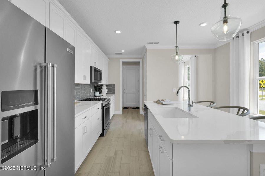 Furnished interior view inside a new home in Summer Bay at Grand Oaks, St. Augustine (Image 16).