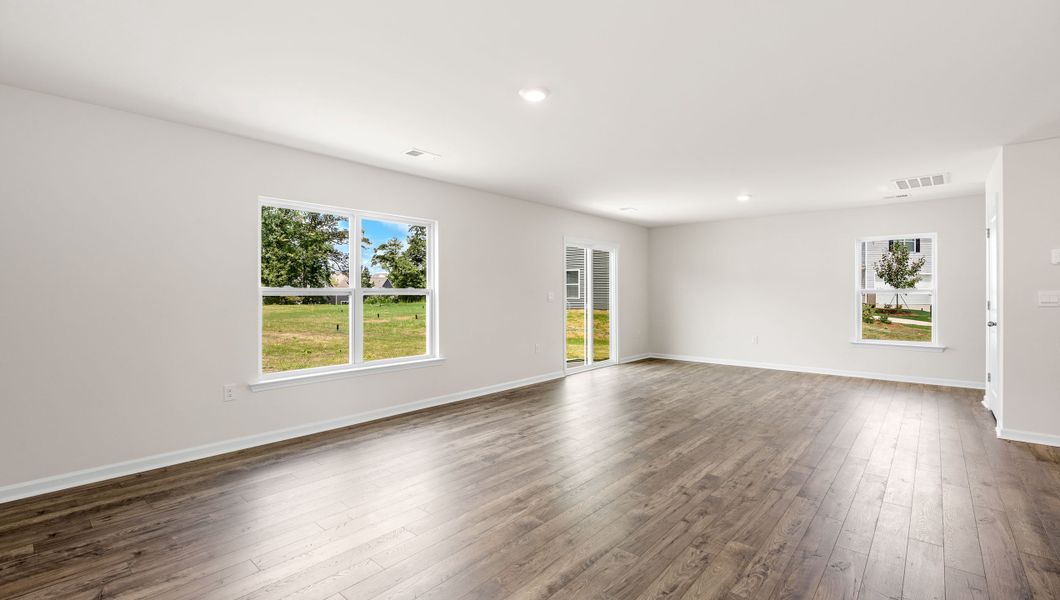 Representative unfurnished interior of a home built from the ELSTON by D.R. Horton in Baxter Village, Boiling Springs (Image 15). Representative unfurnished interior of a home built from the ELSTON by D.R. Horton in Baxter Village, Boiling Springs (Image 15).
