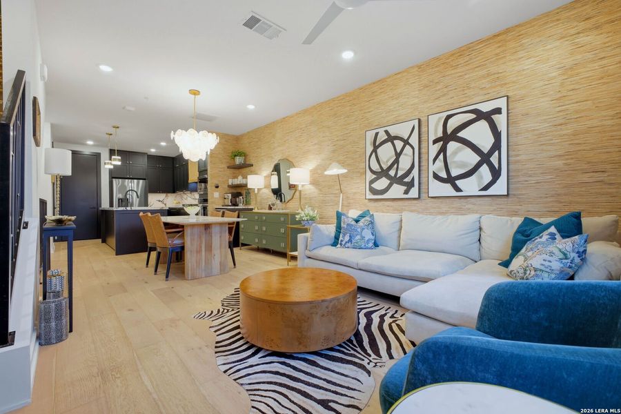 Furnished interior view inside a new home in Grayson House, San Antonio (Image 15). Furnished interior view inside a new home in Grayson House, San Antonio (Image 15).