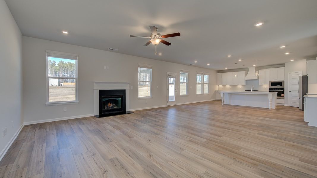 Furnished interior view inside a new home in Riverbend Overlook, Fayetteville (Image 9). Furnished interior view inside a new home in Riverbend Overlook, Fayetteville (Image 9).
