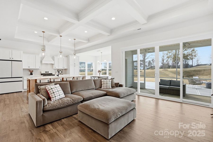 Family Room with Electric Fireplace