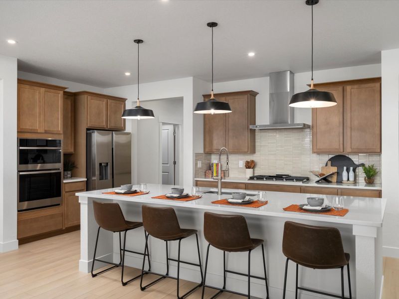 Representative furnished interior of a home built from the Walter by Lokal Homes in Paint Brush Hills, Peyton (Image 13).