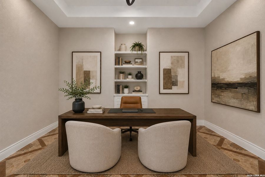 Furnished interior view inside a new home in , New Braunfels (Image 12).