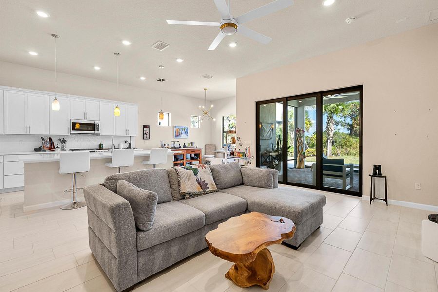 Furnished interior view inside a new home in Veranda Gardens, Port St. Lucie (Image 9). Furnished interior view inside a new home in Veranda Gardens, Port St. Lucie (Image 9).