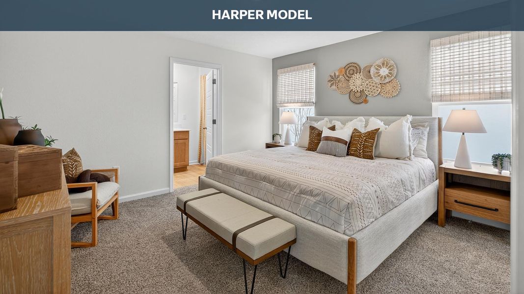 Representative furnished interior of a home built from the Harper by D.R. Horton in Diamond Springs, Jacksonville (Image 14).