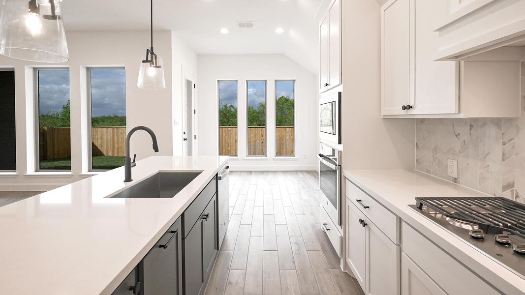 Furnished interior view inside a new home in Crosswinds, Kyle (Image 9). Furnished interior view inside a new home in Crosswinds, Kyle (Image 9).