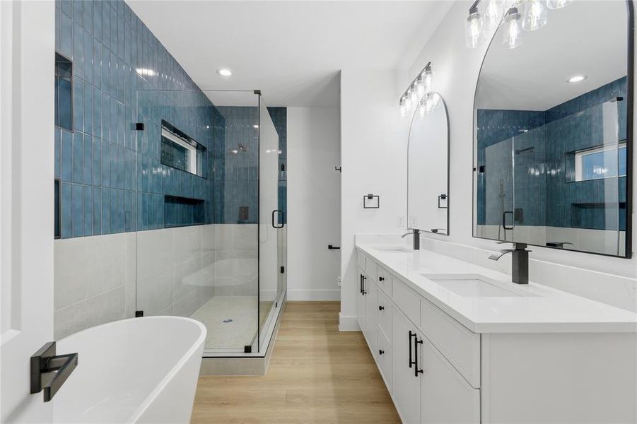 Furnished interior view inside a new home in , Dallas (Image 9).