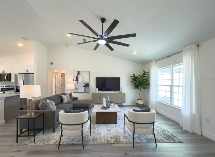 Furnished interior view inside a new home in , Ocala (Image 8).