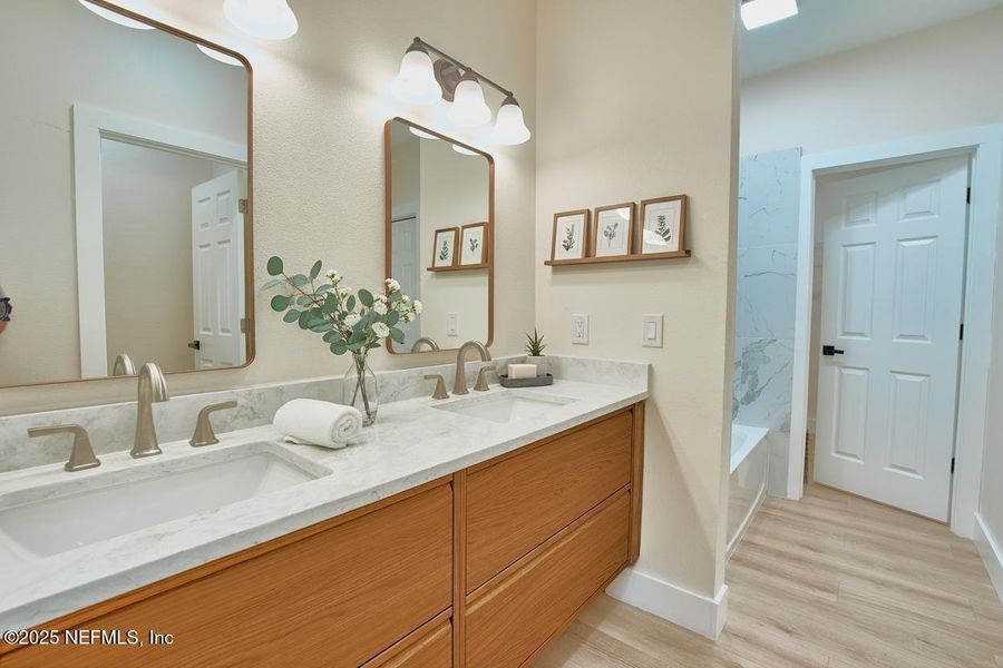 Furnished interior view inside a new home in , Jacksonville (Image 35). Furnished interior view inside a new home in , Jacksonville (Image 35).