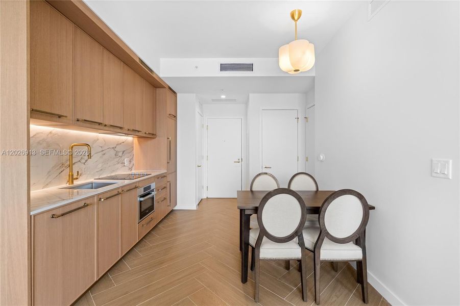Furnished interior view inside a new home in , Miami (Image 15).