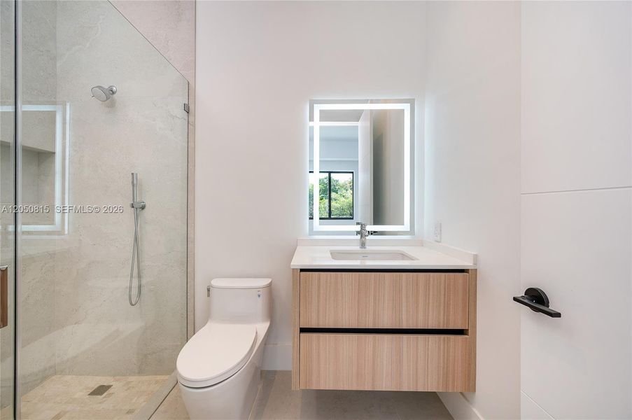 Furnished interior view inside a new home in , Miami (Image 35).