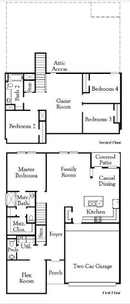 2D floor plan layout of this home in Arabella on the Prairie, Richmond, TX (Image 2). 2D floor plan layout of this home in Arabella on the Prairie, Richmond, TX (Image 2).