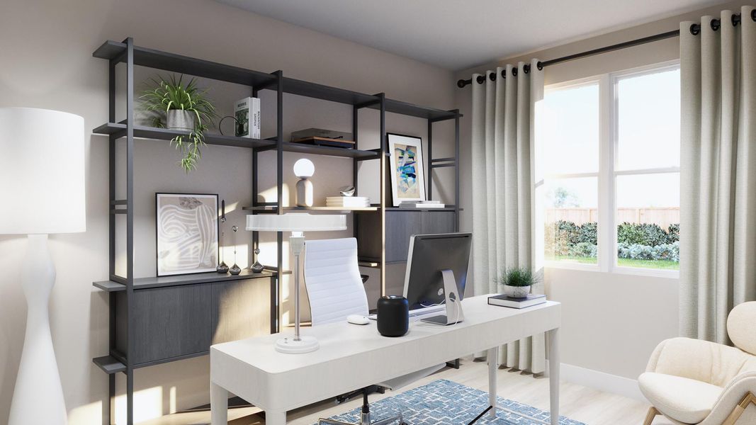 Representative furnished interior of a home built from the Kodee by Risewell Homes in Freedom at Anthem, Kyle (Image 11).