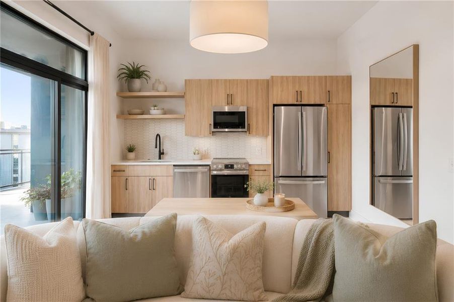 Furnished interior view inside a new home in , Atlanta (Image 7).