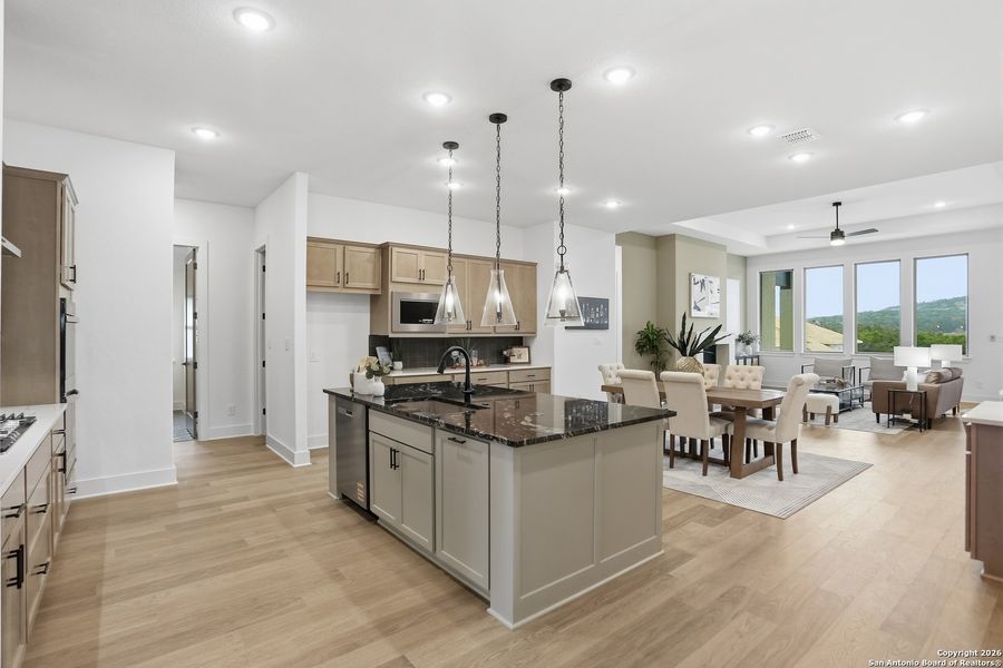 Furnished interior view inside a new home in Kinder Ranch - 70', San Antonio (Image 19).