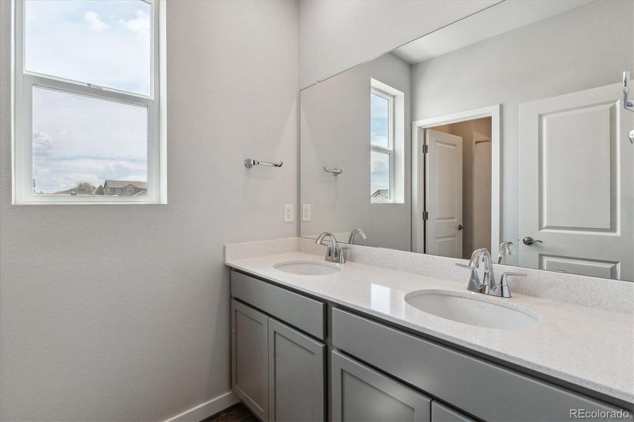 Furnished interior view inside a new home in Paired Homes at Alder Creek, Parker (Image 10). Furnished interior view inside a new home in Paired Homes at Alder Creek, Parker (Image 10).