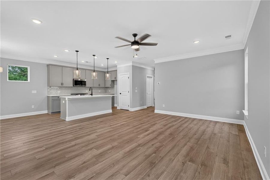 Spacious, unfurnished interior of a new home in Villas at Dawsonville, Dawsonville (Image 41).