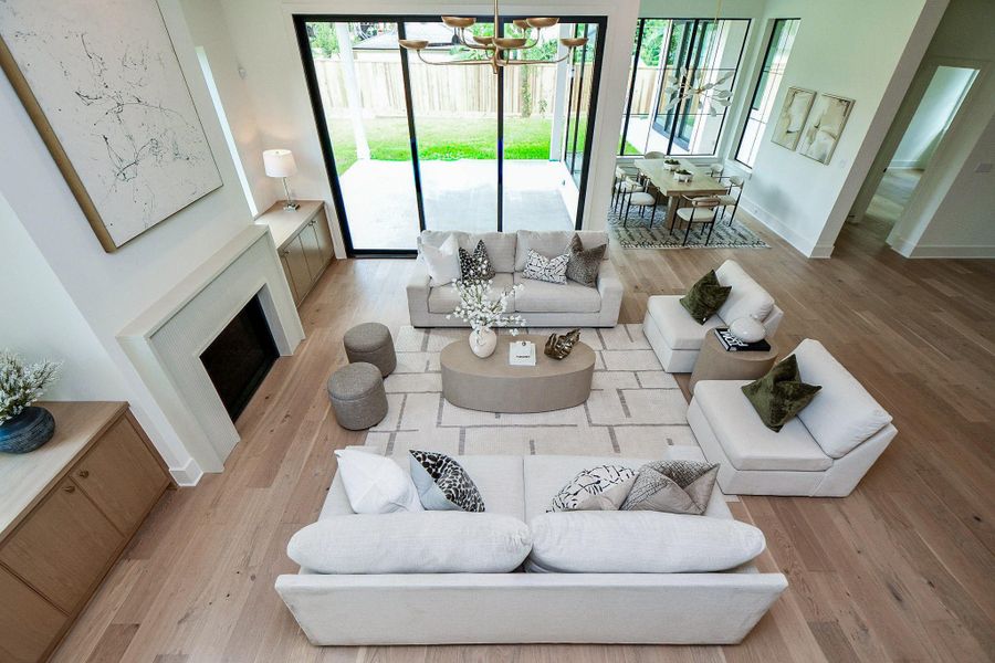 Furnished interior view inside a new home in , Houston (Image 32).