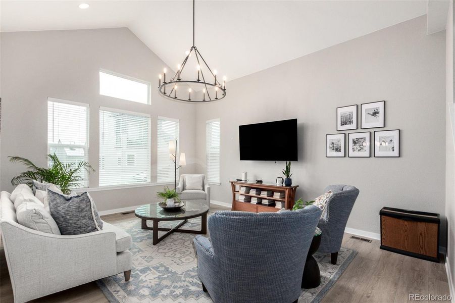 Furnished interior view inside a new home in , Broomfield (Image 13). Furnished interior view inside a new home in , Broomfield (Image 13).