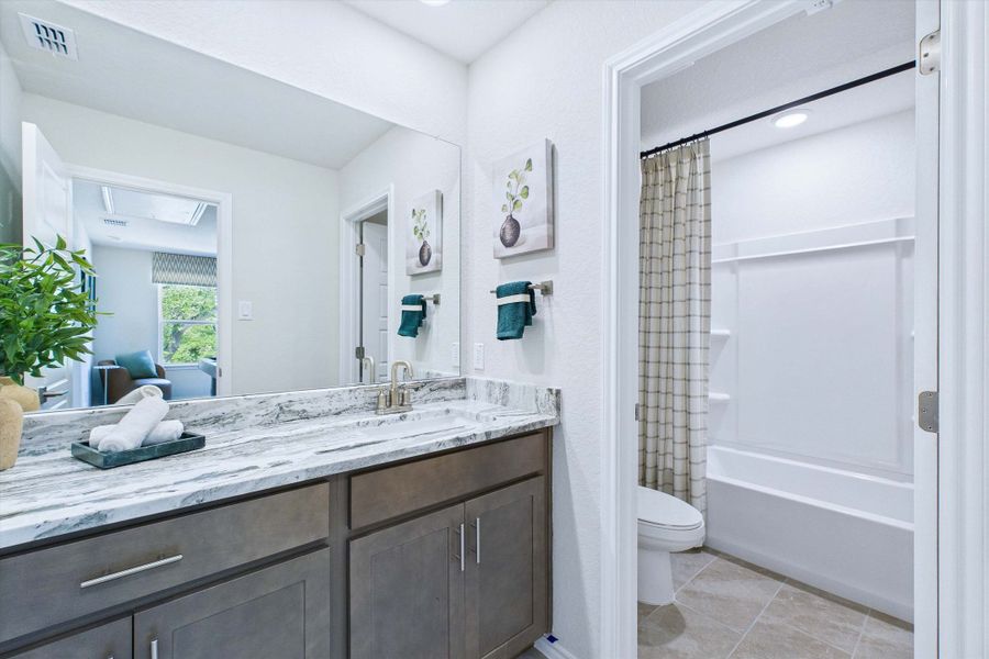Representative furnished interior of a home built from the The Gillian C by Davidson Homes LLC in Cedar Heights, San Antonio (Image 31).