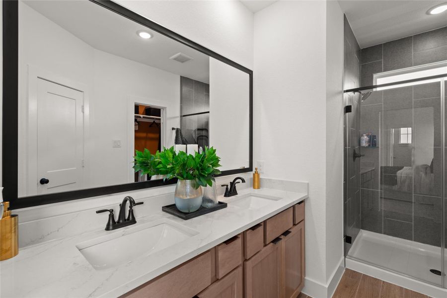 Furnished interior view inside a new home in Elyson, Katy (Image 6). Furnished interior view inside a new home in Elyson, Katy (Image 6).