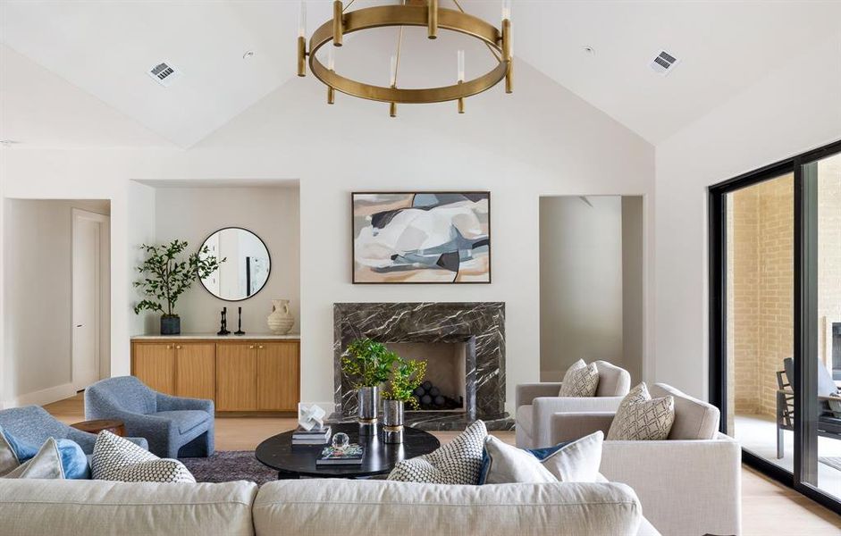 Furnished interior view inside a new home in , Dallas (Image 3).