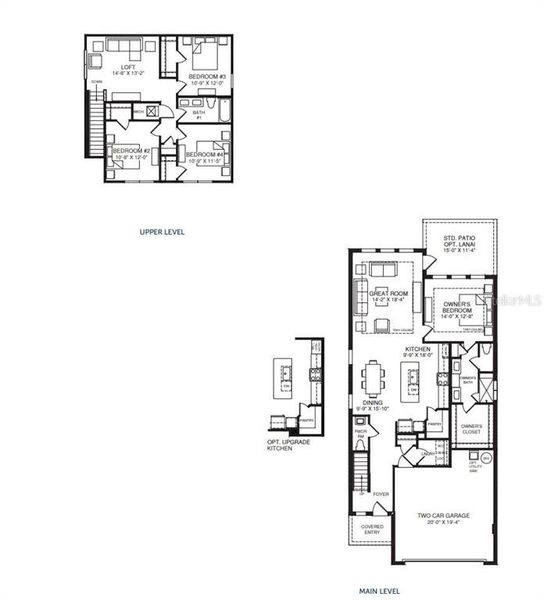 2D floor plan layout of this home in Malabar Springs, Palm Bay, FL (Image 3).