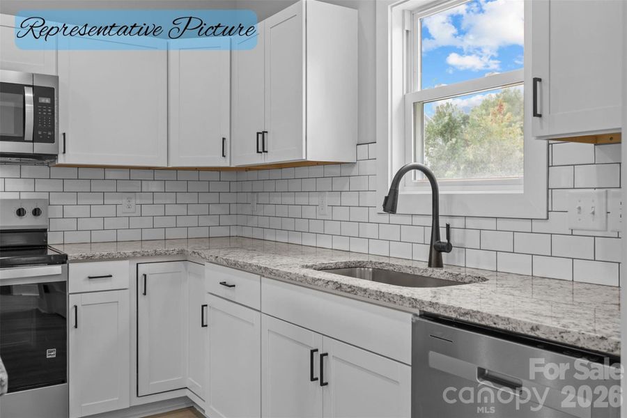 Furnished interior view inside a new home in , Albemarle (Image 8).