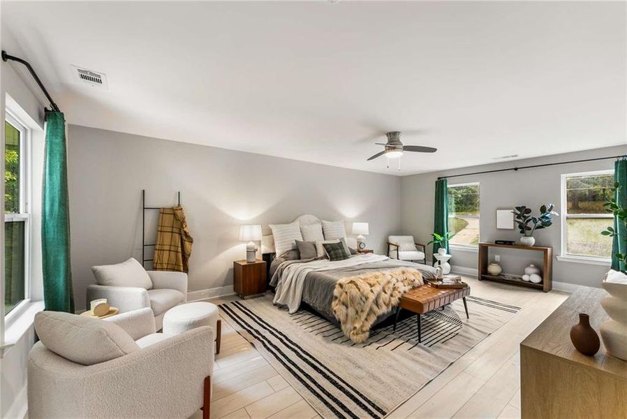 Furnished interior view inside a new home in , Atlanta (Image 13).