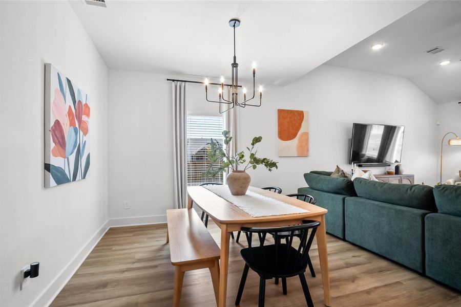 Furnished interior view inside a new home in Lone Star Landing, Montgomery (Image 33).