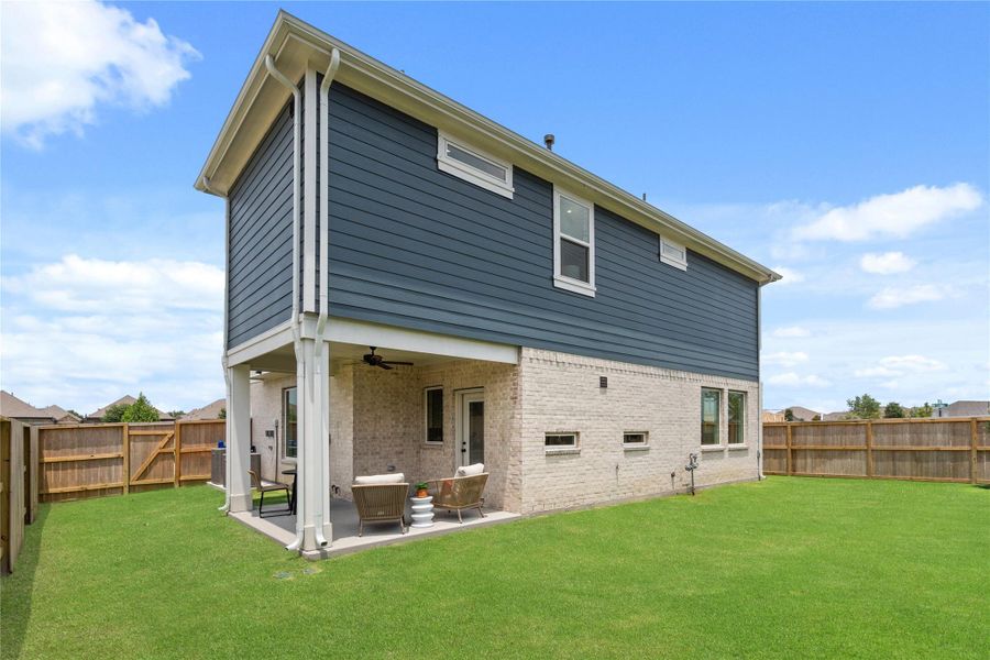 Exterior details and patio area of a home in Elyson, Katy (Image 26). Exterior details and patio area of a home in Elyson, Katy (Image 26).