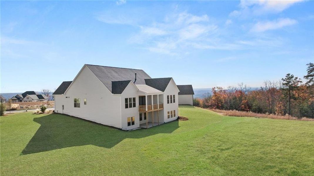 Exterior details and patio area of a home in Horizon at Laurel Canyon, Canton (Image 35).