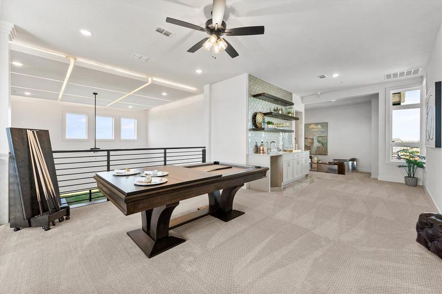 Furnished interior view inside a new home in The Highlands, Northlake (Image 28).