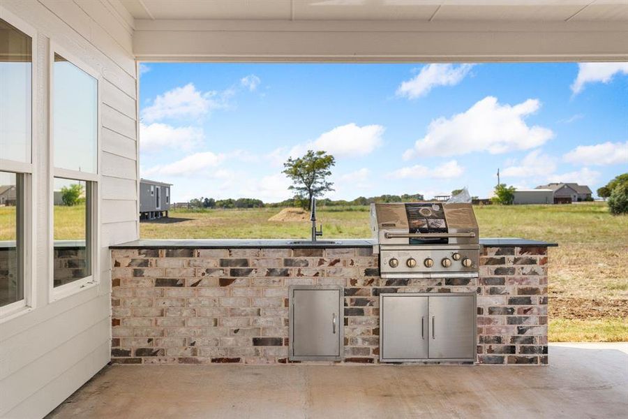 View of patio / terrace featuring area for grilling