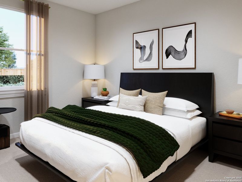 Furnished interior view inside a new home in Melissa Ranch, San Antonio (Image 17).