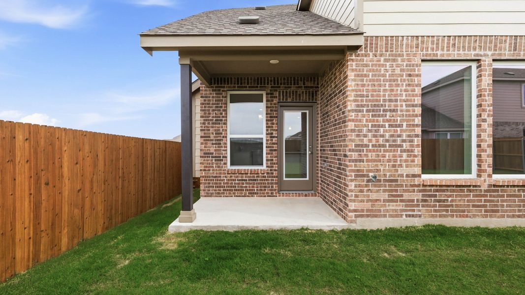 Exterior details and patio area of a home in Churchill, Anna (Image 3). Exterior details and patio area of a home in Churchill, Anna (Image 3).