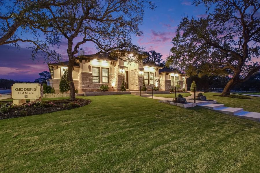 Representative exterior photo of a completed home built from the Catalina by Giddens Homes in Clearwater Ranch, Liberty Hill, TX (Image 28).
