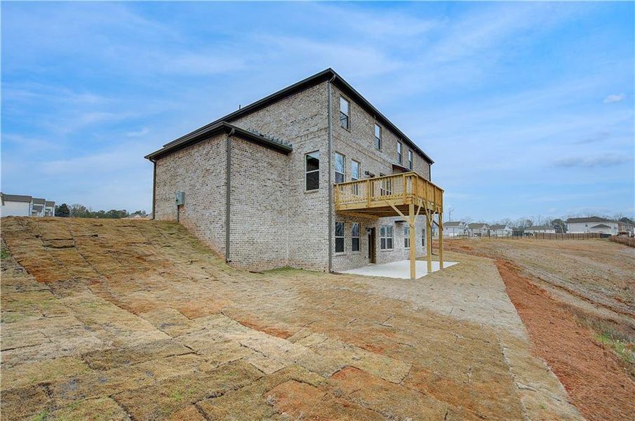 Exterior details and patio area of a home in Trinity Park, McDonough (Image 3).