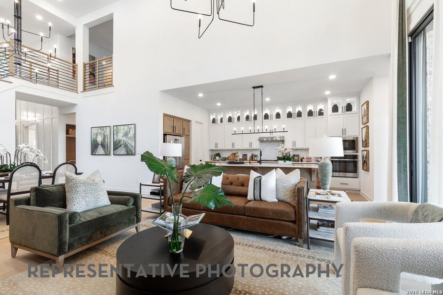 Furnished interior view inside a new home in Alsatian Oaks, Castroville (Image 10). Furnished interior view inside a new home in Alsatian Oaks, Castroville (Image 10).
