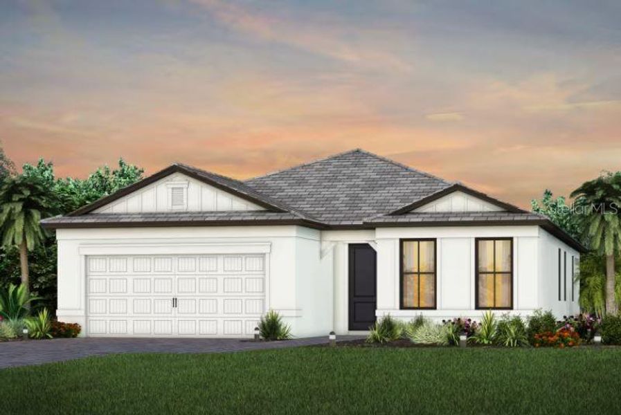 Front exterior elevation rendering