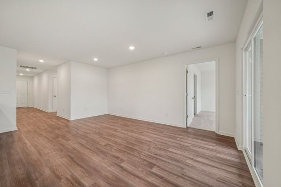 A room with white walls. A room with white walls.