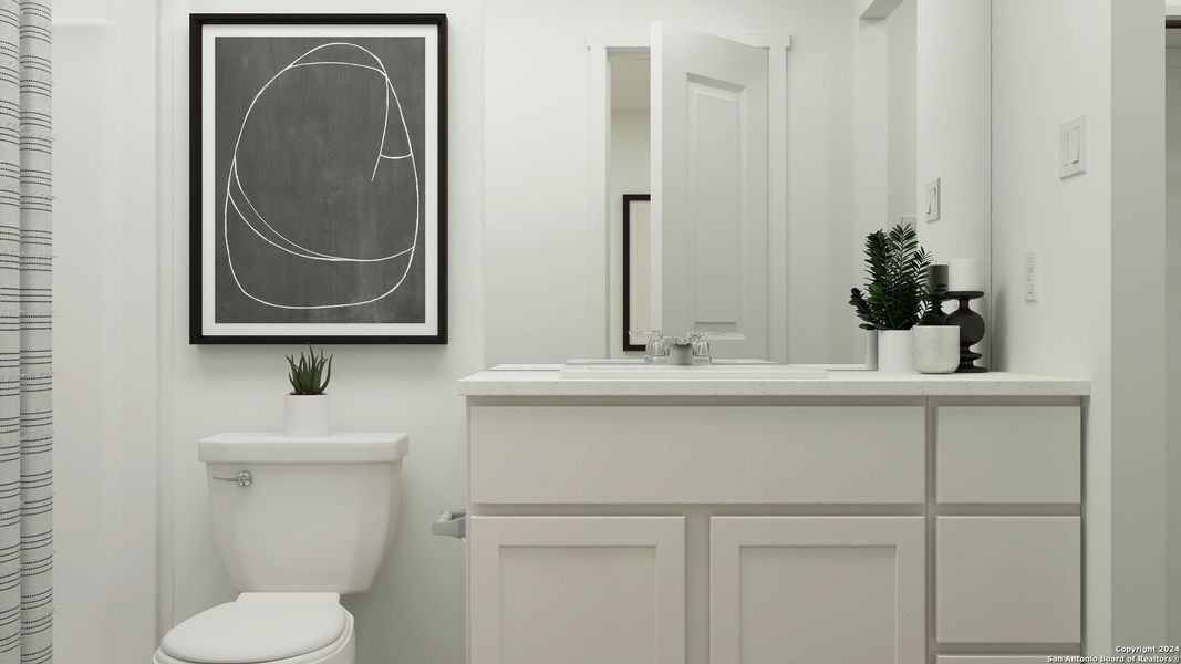 Furnished interior view inside a new home in Ruby Crossing, San Antonio (Image 14). Furnished interior view inside a new home in Ruby Crossing, San Antonio (Image 14).