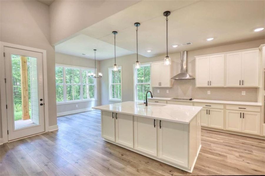 Furnished interior view inside a new home in , Monticello (Image 6).