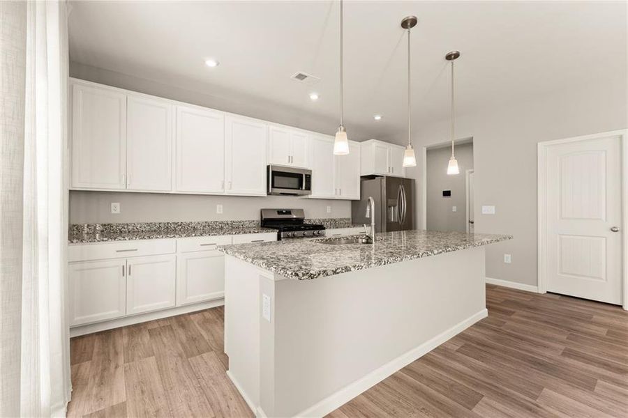 Furnished interior view inside a new home in , Braselton (Image 13). Furnished interior view inside a new home in , Braselton (Image 13).