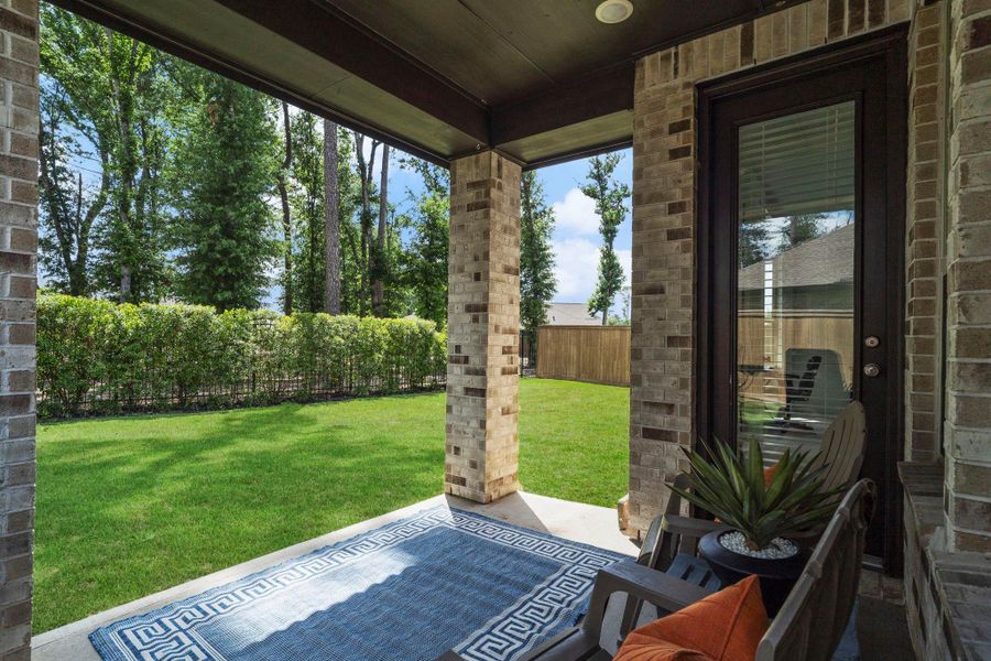 Extended back patio Extended back patio