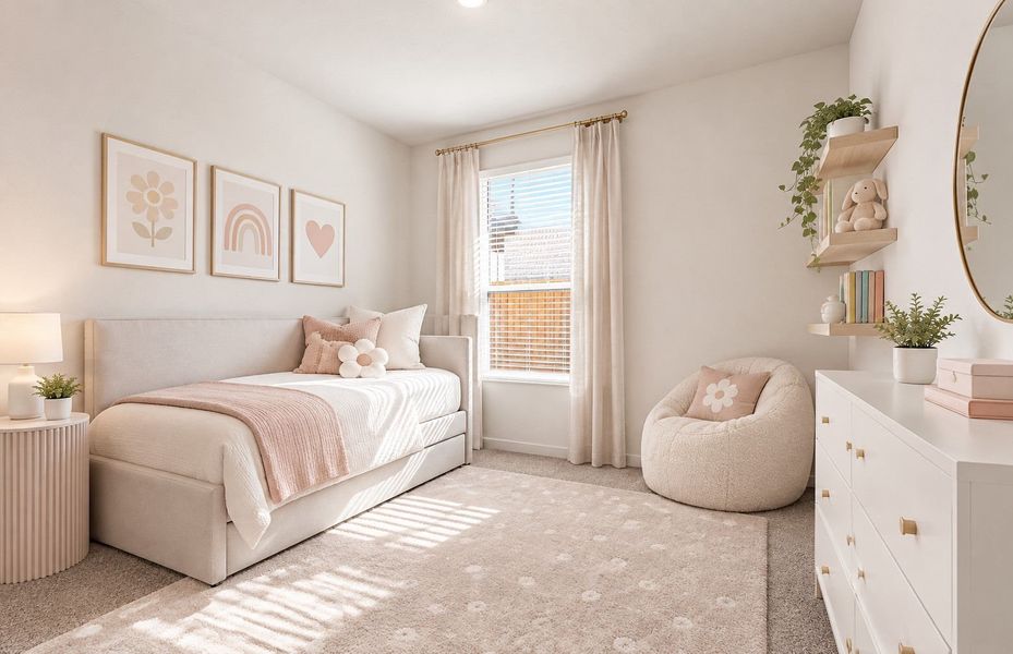 Representative furnished interior of a home built from the Taft by Pulte Homes in Crosswinds, Kyle (Image 7).