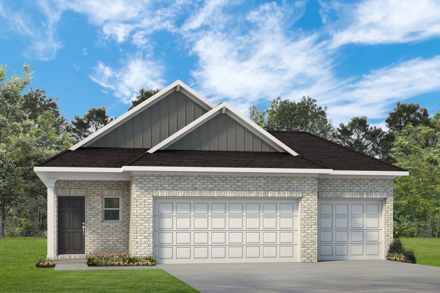 The Blue Jay II H- 3 Car Garage The Blue Jay II H- 3 Car Garage