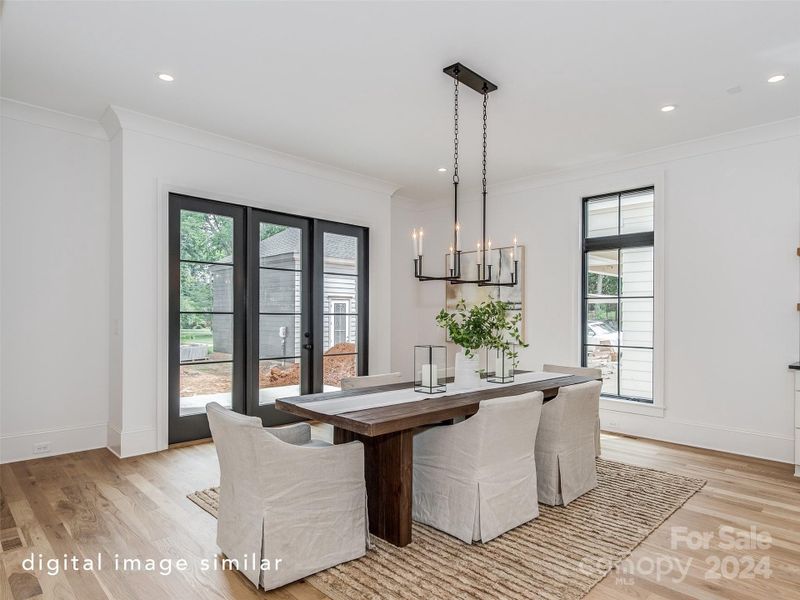 Similar dining room from a different build project