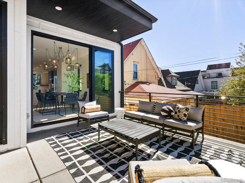 Exterior details and patio area of a home in , Denver (Image 32).