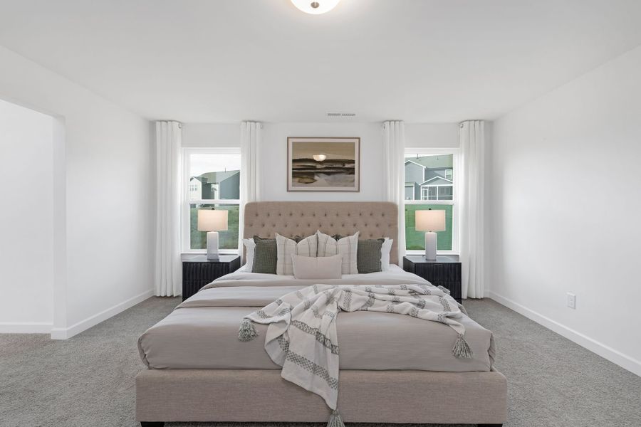Furnished interior view inside a new home in Copper Ridge at Flowers Plantation, Clayton (Image 19).